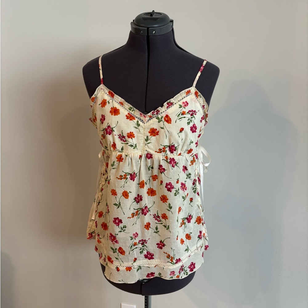 Joe Fresh Floral Camisole with Spaghetti Straps